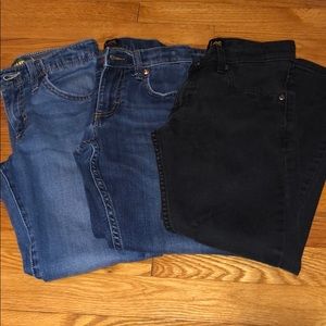 3 pair Lee jeans sz 10 fits like sz 8/9